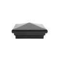 4" x 4" Neptune Style Vinyl Post Cap - Hammertone Black