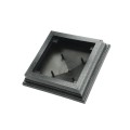 5" x 5" Neptune Style Vinyl Post Cap - Antique Gray