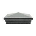 5" x 5" Neptune Style Vinyl Post Cap - Antique Gray