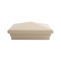 5X5 Neptune Style Vinyl Post Cap for Vinyl Fence and Railing (Beige) (PostCaps)