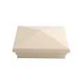 5X5 Neptune Style Vinyl Post Cap for Vinyl Fence and Railing (Beige) (PostCaps)