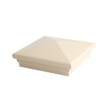 5X5 Neptune Style Vinyl Post Cap for Vinyl Fence and Railing (Beige) (PostCaps)