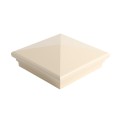 5X5 Neptune Style Vinyl Post Cap for Vinyl Fence and Railing (Beige) (PostCaps)