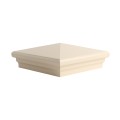 5X5 Neptune Style Vinyl Post Cap for Vinyl Fence and Railing (Beige) (PostCaps)