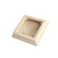 5X5 Neptune Style Vinyl Post Cap for Vinyl Fence and Railing (Beige) (PostCaps)