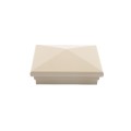 5X5 Neptune Style Vinyl Post Cap for Vinyl Fence and Railing (Khaki)