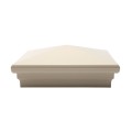 5.625" Neptune Style Vinyl Post Cap for Vinyl Fence and Railing (Almond) (PostCaps)