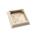 5.625" Neptune Style Vinyl Post Cap for Vinyl Fence and Railing (Almond) (PostCaps)