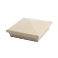 6X6 Neptune Style Vinyl Post Cap for Vinyl Fence and Railing (Almond) (PostCaps)