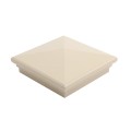6X6 Neptune Style Vinyl Post Cap for Vinyl Fence and Railing (Almond) (PostCaps)