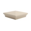 6X6 Neptune Style Vinyl Post Cap for Vinyl Fence and Railing (Almond) (PostCaps)