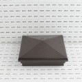 6" x 6" Neptune Style Vinyl Post Cap - Antique Brown