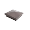 6" x 6" Neptune Style Vinyl Post Cap - Antique Brown
