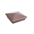 6" x 6" Neptune Style Vinyl Post Cap - Antique Copper