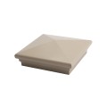 6X6 Neptune Style Vinyl Post Cap for Vinyl Fence and Railing (Khaki) (PostCaps)