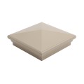 6X6 Neptune Style Vinyl Post Cap for Vinyl Fence and Railing (Khaki) (PostCaps)