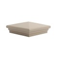 6X6 Neptune Style Vinyl Post Cap for Vinyl Fence and Railing (Khaki) (PostCaps)