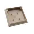 6X6 Neptune Style Vinyl Post Cap for Vinyl Fence and Railing (Khaki) (PostCaps)