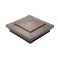 5" x 5" Cape May Style Vinyl Post Cap - Antique Brown
