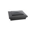 5" x 5" Cape May Style Vinyl Post Cap - Hammertone Black