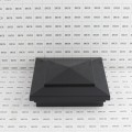 5" x 5" Cape May Style Vinyl Post Cap - Hammertone Black