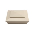 6X6 Cape May Style Vinyl Post Cap for Vinyl Fence and Railing (Almond) (PostCaps)