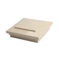 6X6 Cape May Style Vinyl Post Cap for Vinyl Fence and Railing (Almond) (PostCaps)