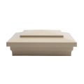 6X6 Cape May Style Vinyl Post Cap for Vinyl Fence and Railing (Almond) (PostCaps)