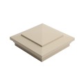 6X6 Cape May Style Vinyl Post Cap for Vinyl Fence and Railing (Almond) (PostCaps)