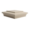 6X6 Cape May Style Vinyl Post Cap for Vinyl Fence and Railing (Almond) (PostCaps)