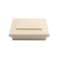 6X6 Cape May Style Vinyl Post Cap for Vinyl Fence and Railing (Beige) (PostCaps)