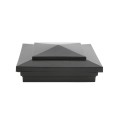 6" x 6" Cape May Style Vinyl Post Cap - Hammertone Black