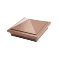 5" x 5" Haven Style Vinyl Post Cap - Antique Copper