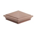 5" x 5" Haven Style Vinyl Post Cap - Antique Copper