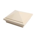 5X5 Haven Style Vinyl Post Cap for Vinyl Fence and Railing (Beige)