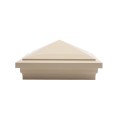 5X5 Haven Style Vinyl Post Cap for Vinyl Fence and Railing (Beige)