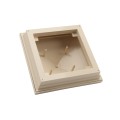 5X5 Haven Style Vinyl Post Cap for Vinyl Fence and Railing (Beige)