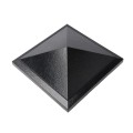 5" x 5" Haven Style Vinyl Post Cap - Hammertone Black