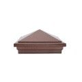 6" x 6" Haven Style Vinyl Post Cap - Antique Copper