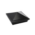 6" x 6" Haven Style Vinyl Post Cap - Hammertone Black