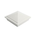LMT-1504W 6" x 6" Sq. Haven Vinyl Post Cap - White