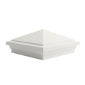 LMT-1504W 6" x 6" Sq. Haven Vinyl Post Cap - White