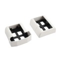 LMT 1522-WHITE T-Rail Covered Bracket Kit For Vinyl Railing (3 Piece) - White