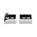 LMT 1522-WHITE T-Rail Covered Bracket Kit For Vinyl Railing (3 Piece) - White