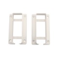 1.75" x 5.5" Vinyl Fence Wall or Post Mount Bracket Kit (White)