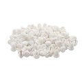 LMT Vinyl Hot Wire Clip For Vinyl Fence Posts (White) Pack of 100 Pcs - 1528-WHITE