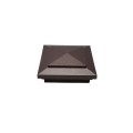 4.5" (4 1/2" x 4 1/2") Cape May Style Vinyl Post Cap - Antique Brown