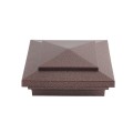4.5" (4 1/2" x 4 1/2") Cape May Style Vinyl Post Cap - Antique Copper