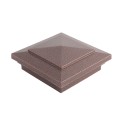 4.5" (4 1/2" x 4 1/2") Cape May Style Vinyl Post Cap - Antique Copper