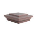 4.5" (4 1/2" x 4 1/2") Cape May Style Vinyl Post Cap - Antique Copper